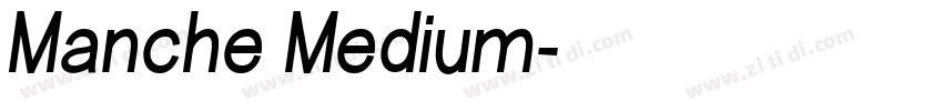 Manche Medium字体转换